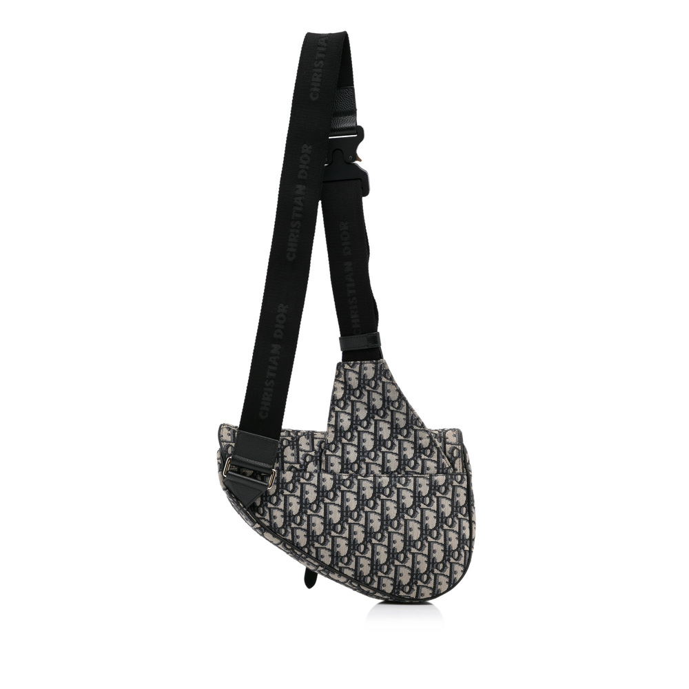Pre-Loved Dior Oblique Canvas Saddle Crossbody - Picture 3 of 11